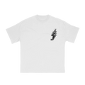 hotrod j flames tee front heavyweight graphic white shirt boxy fit retro vintage art style fashion 
