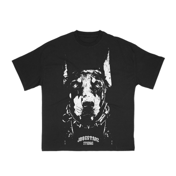 luxury black streetwear dog tee boxy premium fit . great dane snoop dogg dmx retro hiphop fashion style .
