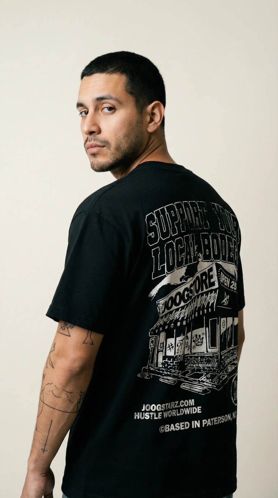 bad bunny nyc style corner store bodega themed retro vintage heavyweight graphic tee paterson culture latino hispanic