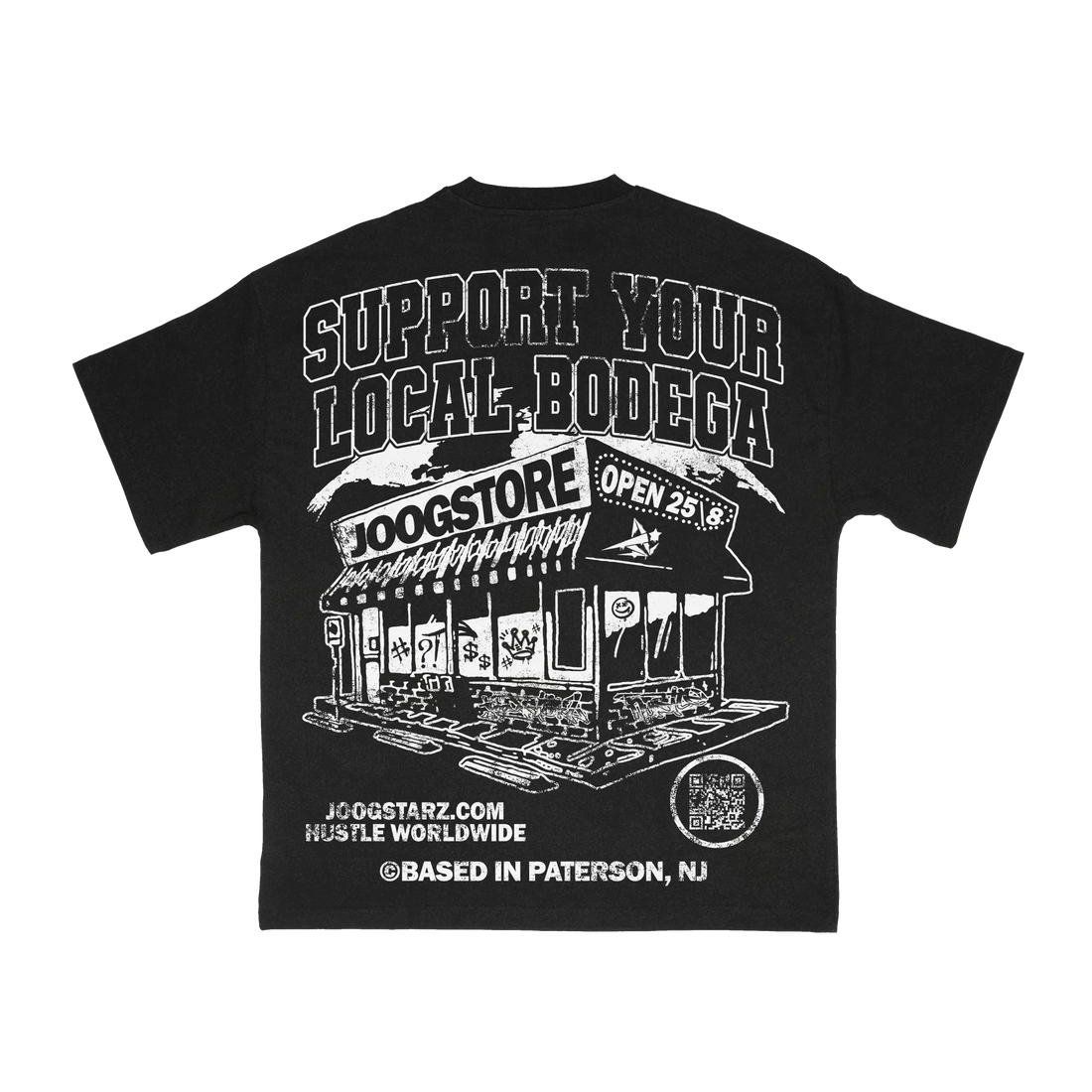 bad bunny nyc style corner store bodega themed retro vintage heavyweight graphic tee paterson culture latino hispanic