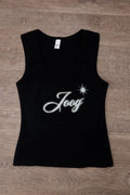 womens streetwear black racerback airbrush summer tank top