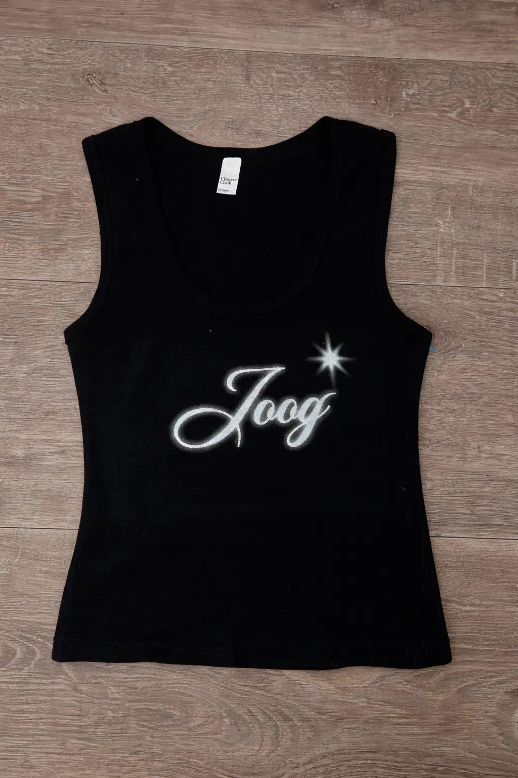 womens streetwear black racerback airbrush summer tank top